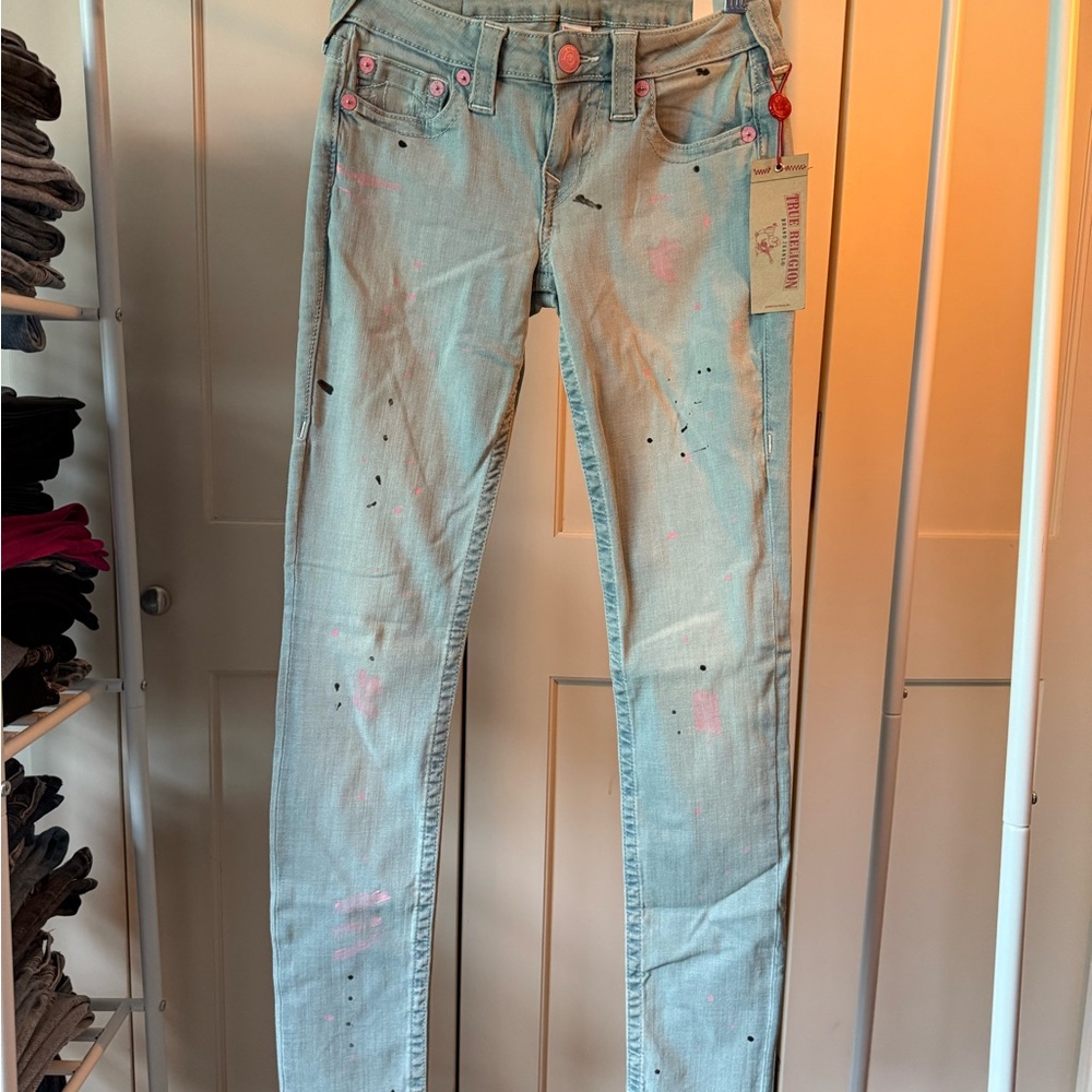 Stylish Distressed Blue Jeans